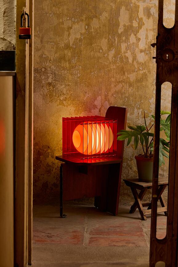 Lampada Lop Square L arancione