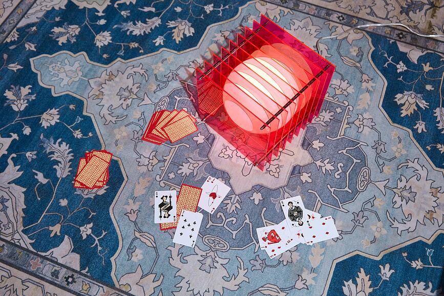Lampada Lop Square L arancione