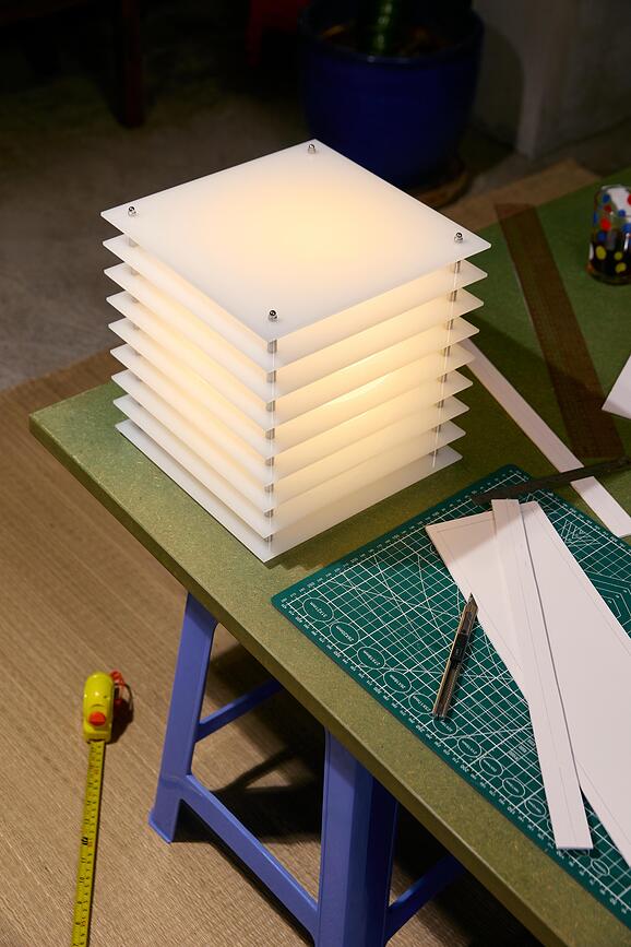 Lampada Lop Square L arancione