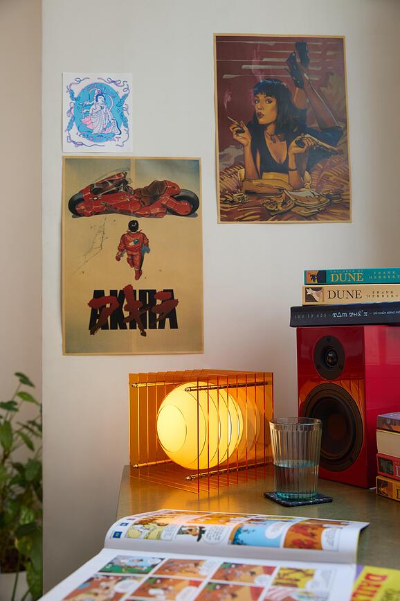 Lampada Lop Square S arancione