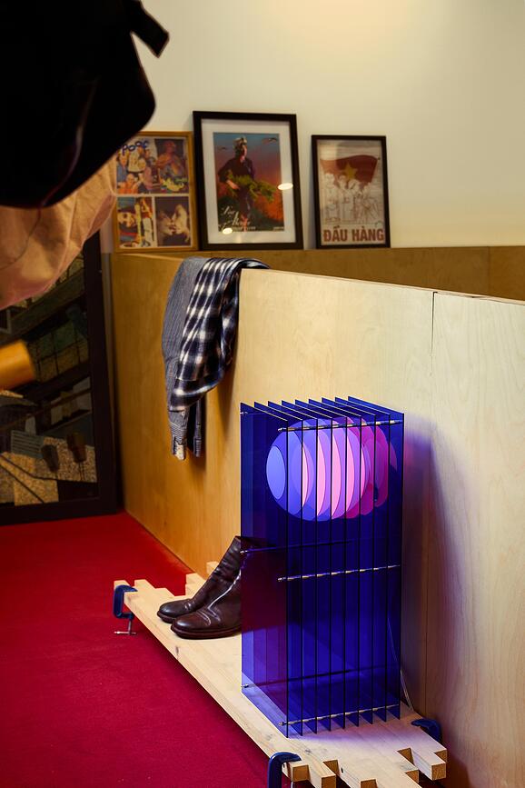 Lampe Lop Rectangle L rouge