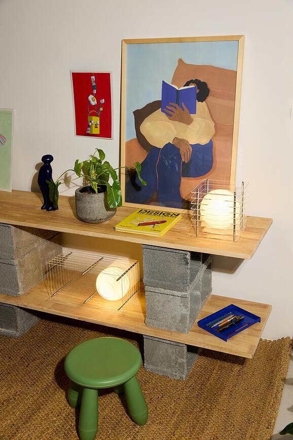 Lampe Lop Rectangle S orange