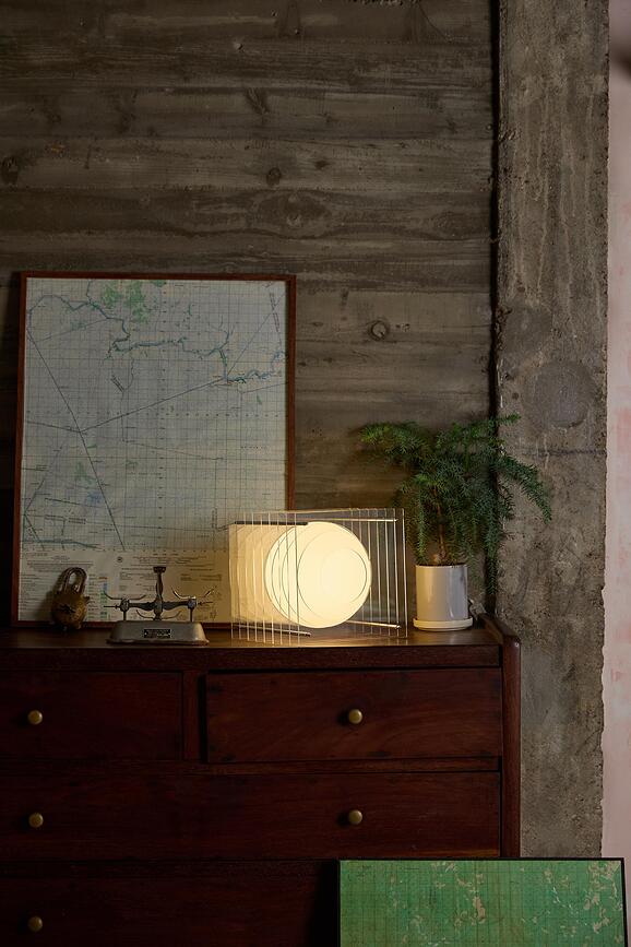 Lampe Lop Square L orange