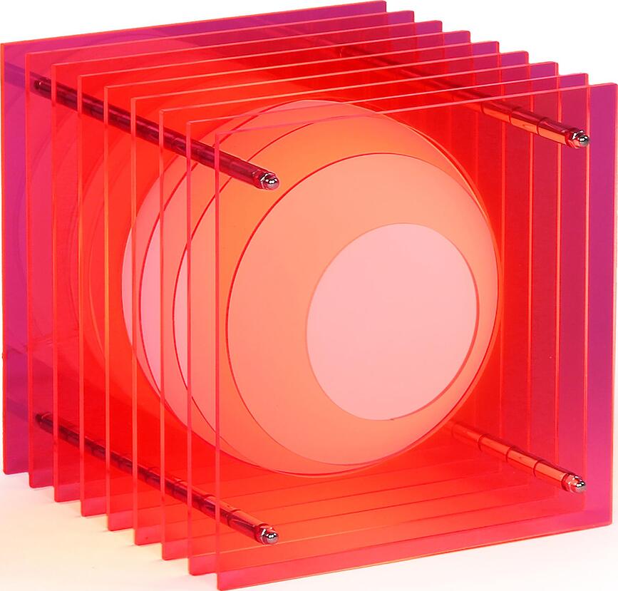 Lampe Lop Square S rose