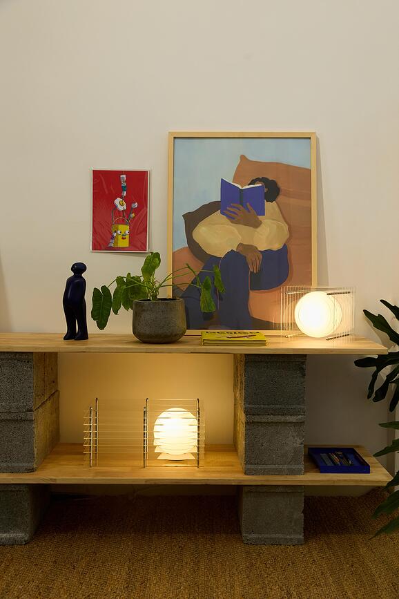 Lampe Lop Square S orange