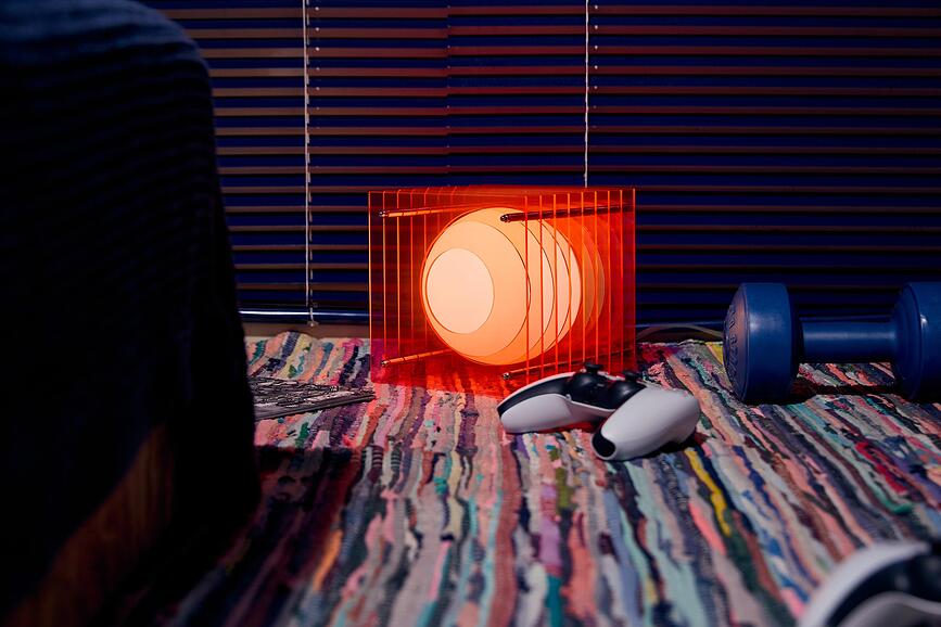 Lampe Lop Square S orange