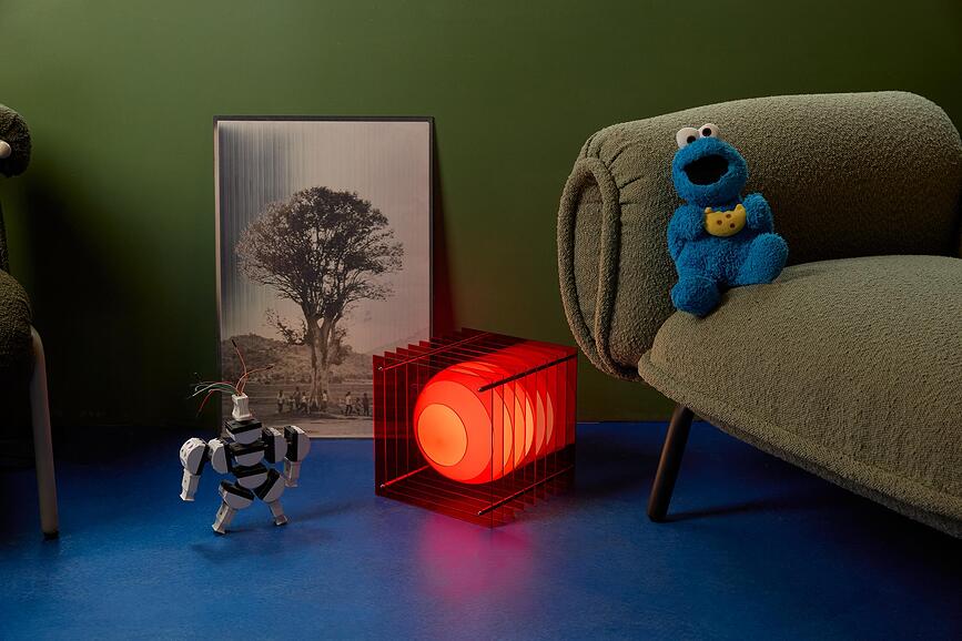 Lop Square L lampe, orange