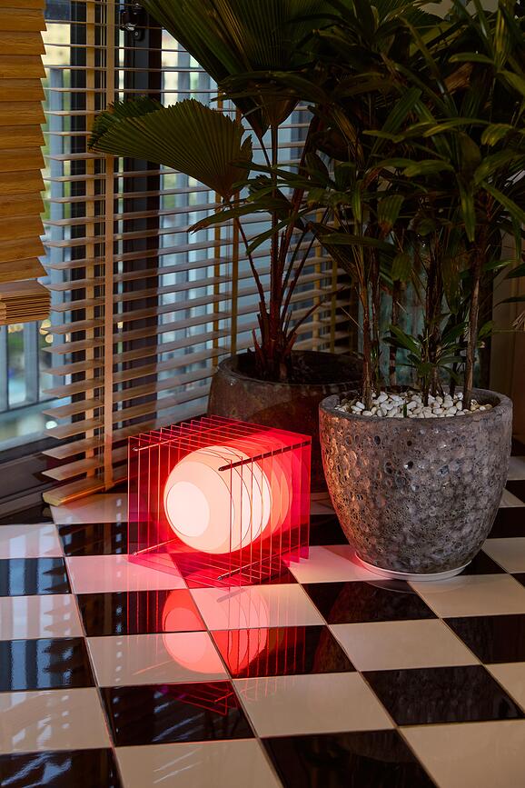 Lop Square L lampe, orange