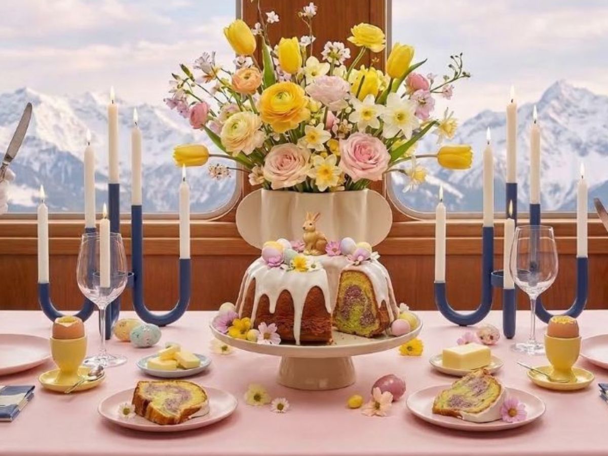 Convierte tu mesa de Pascua en una obra de arte.