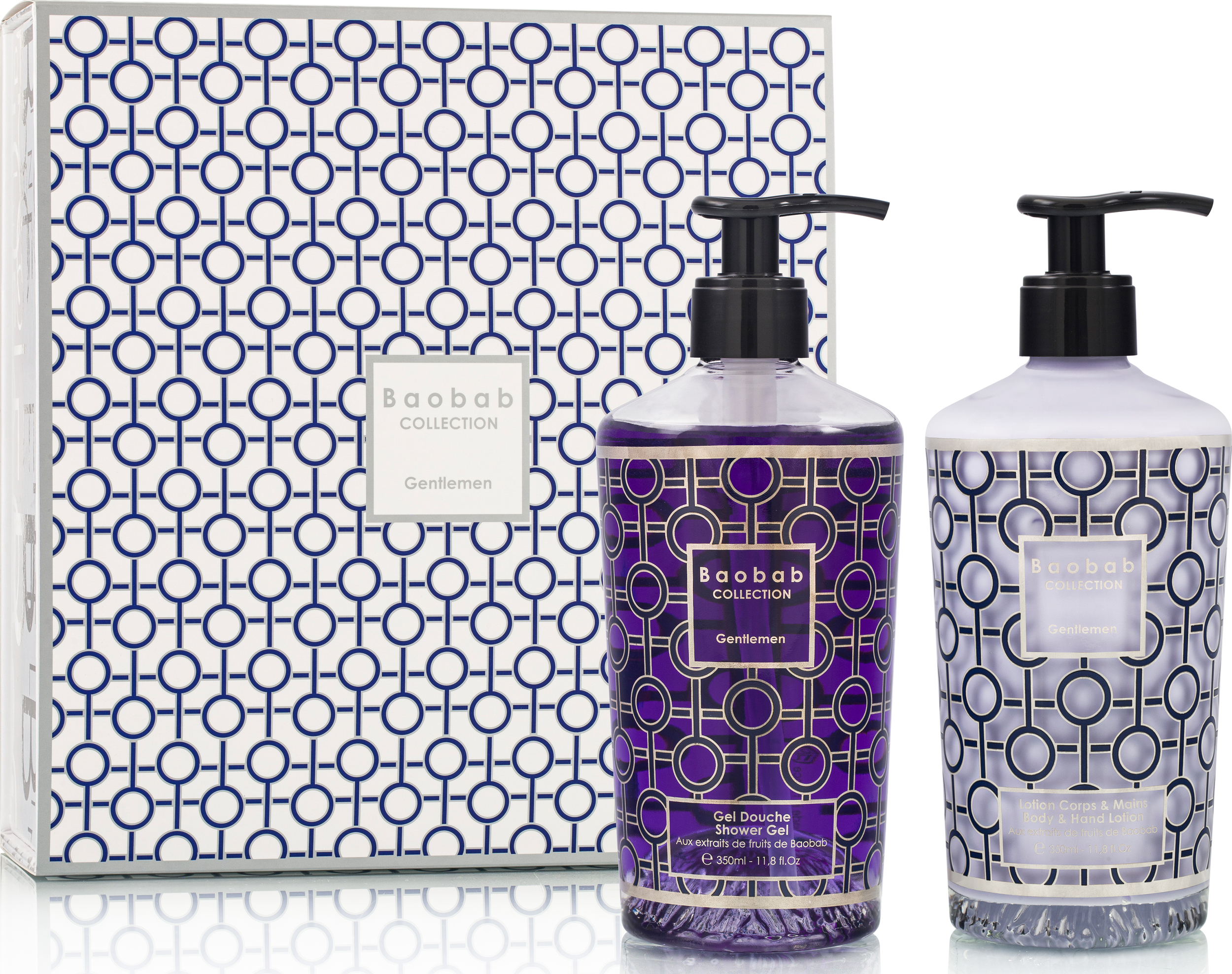 Baobab Gift Box Gentlemen Geschenkset, Duschgel und Körperlotion, 2-teilig