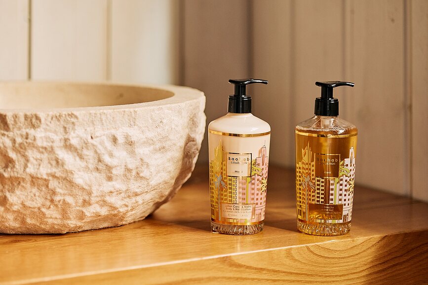 Baobab Gift Box Miami Coffret, Gel Douche et Lait Corporel, Set 2 pièces