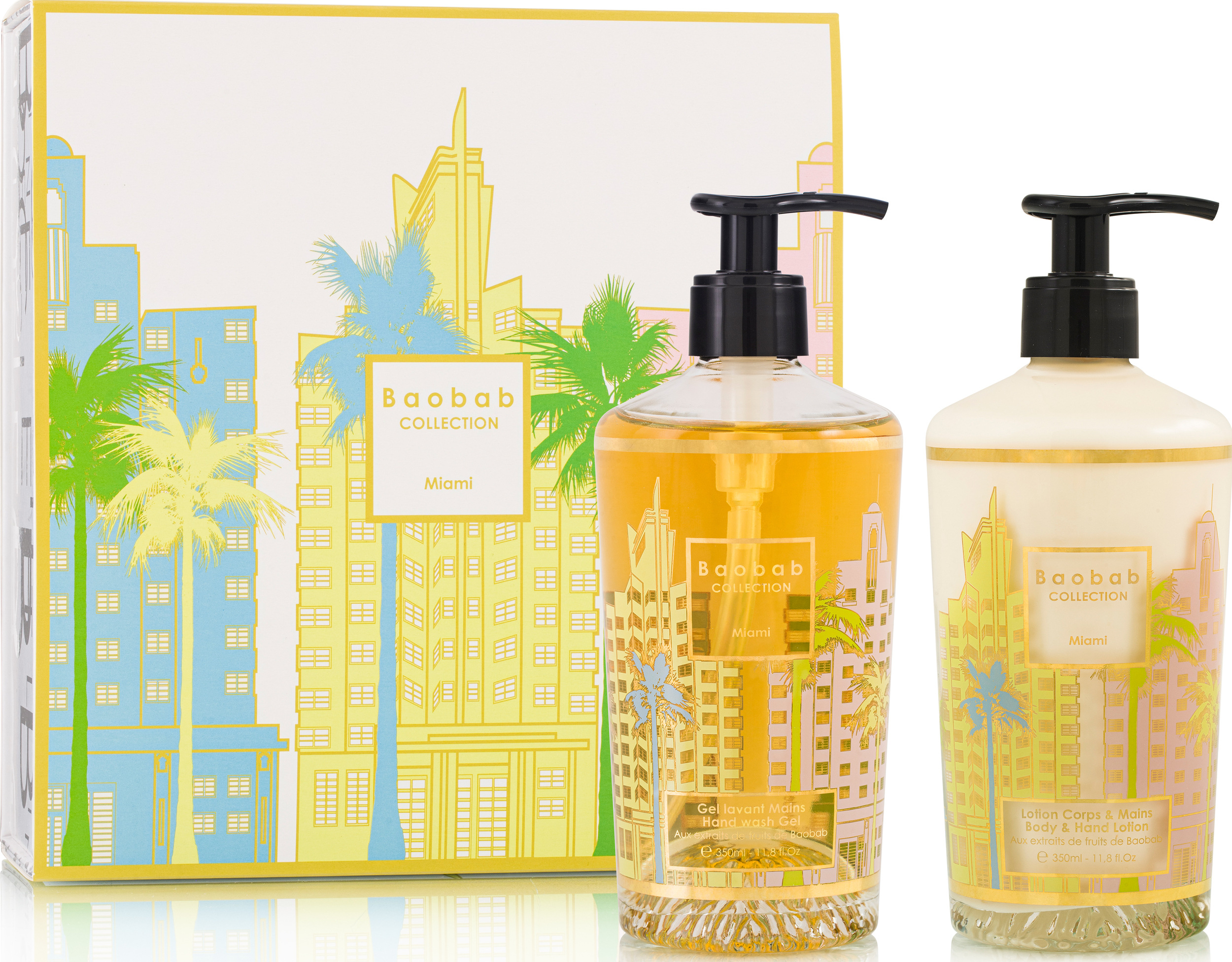 Baobab Gift Box Miami, Handseife und Körperlotion, 2 St.