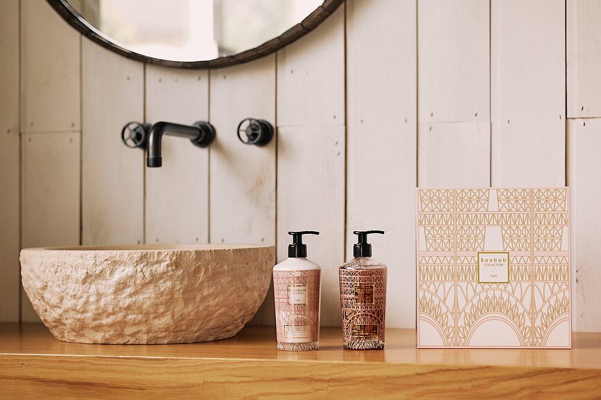 Baobab Gift Box Paris Σετ Δώρου, σαπούνι χεριών και λοσιόν σώματος, 2 τμχ