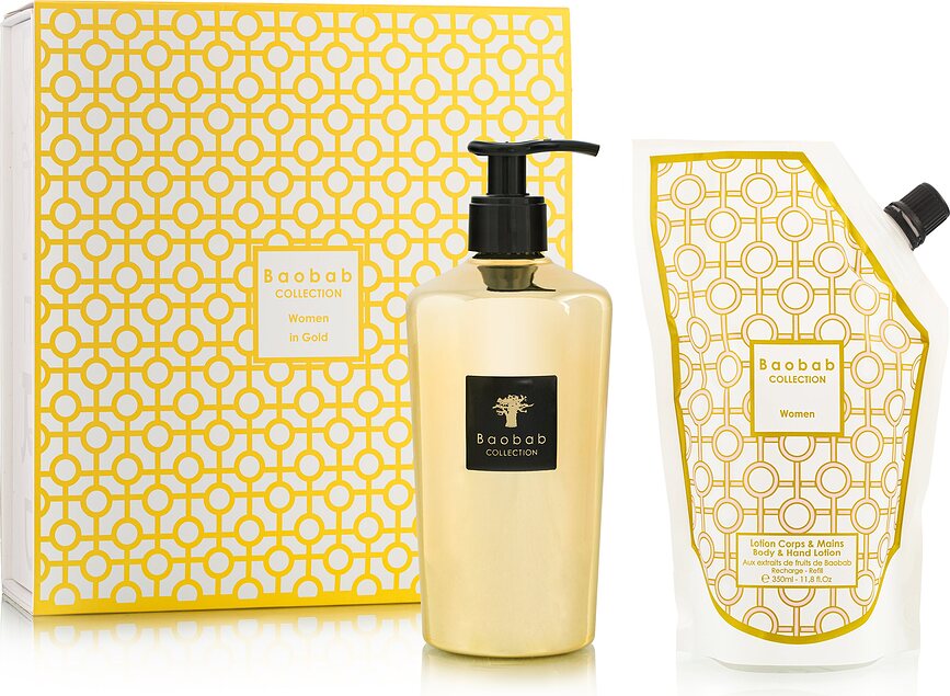 Baobab Gift Box Woman in Gold Set Sapun za ruke i dopuna 2 kom.