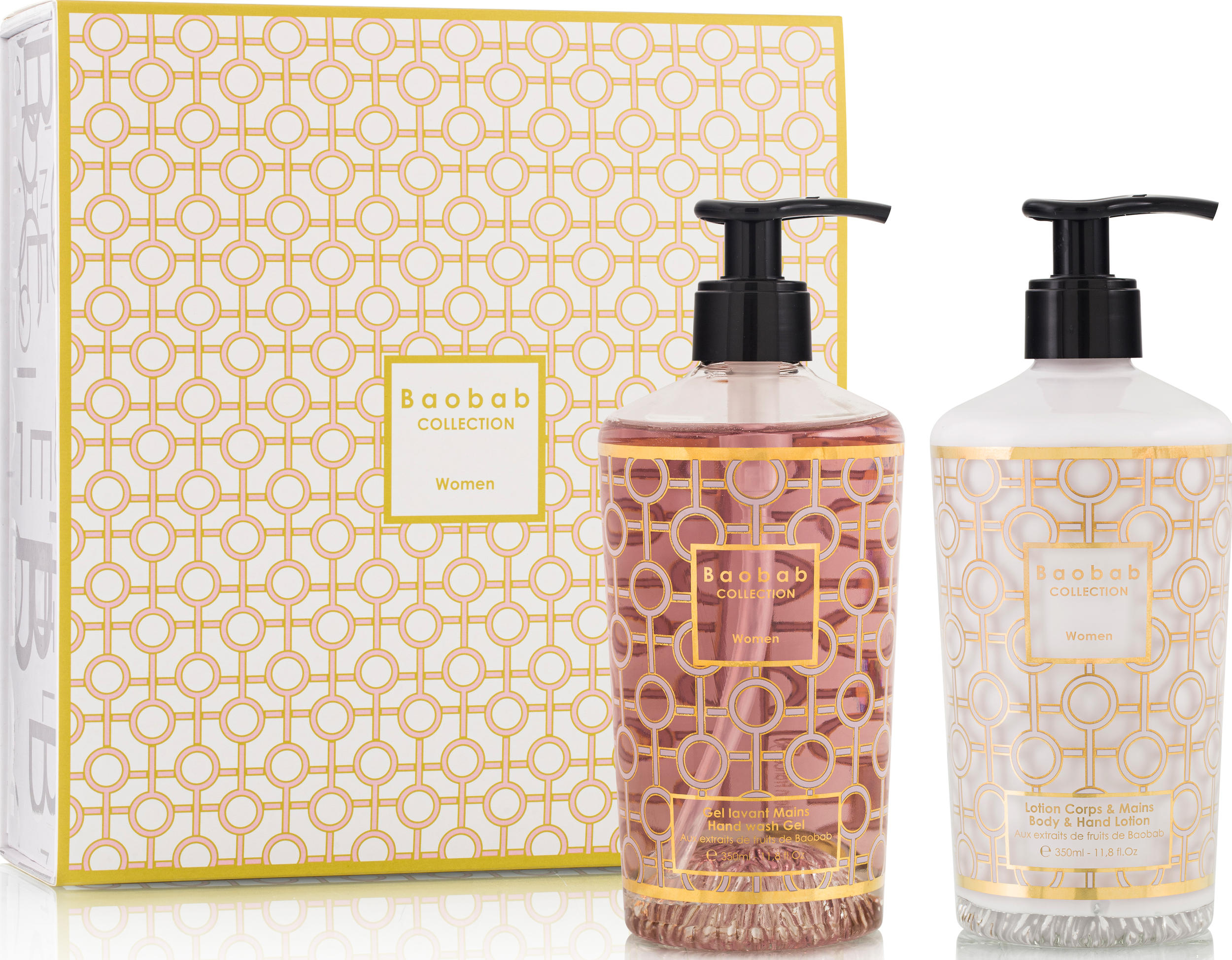 Baobab Gift Box Women Geschenkset, Handseife und Bodylotion, 2-teilig