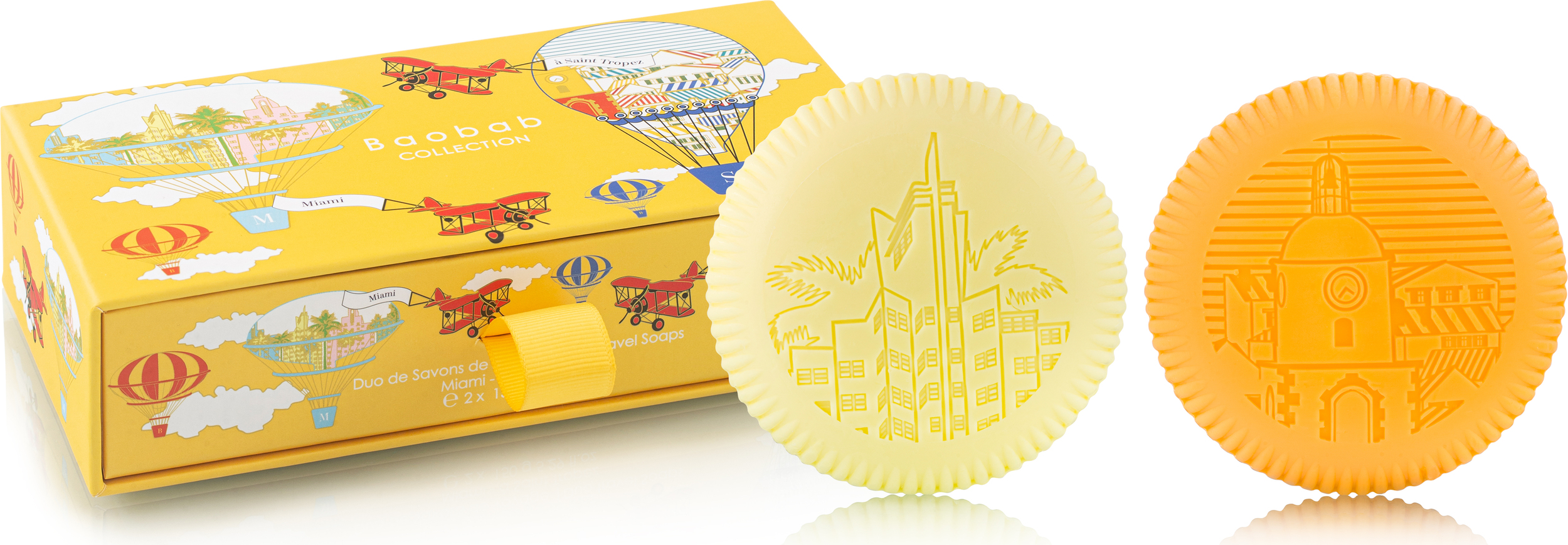 Baobab Seifen Geschenkset Miami & Saint-Tropez, 2 St.
