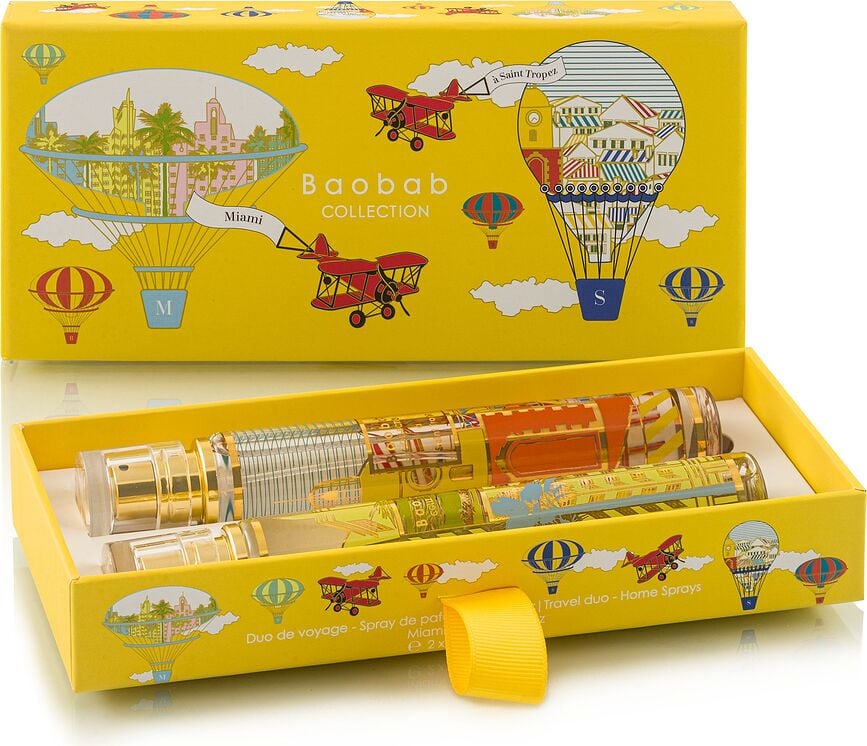 Brumas Perfumadas My First Baobab, aromas Saint-Tropez y Miami, Pack de 2 unidades