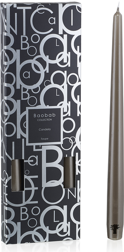 Candela Κεριά taupe, 4 τμχ