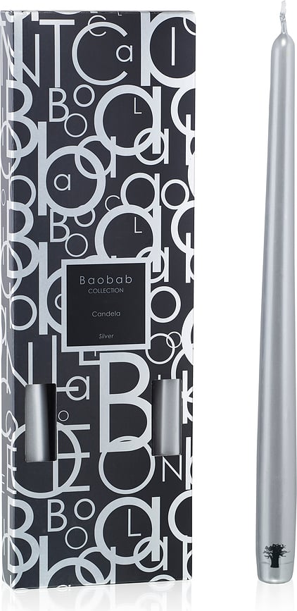 Candela Svijeće srebrne 4 kom.