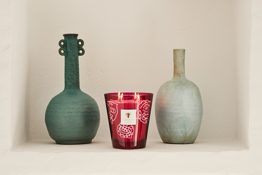 Collectible Roses ΚΕΡΙ ΑΡΩΜΑΤΙΚΟ, 35 cm, μπορντό