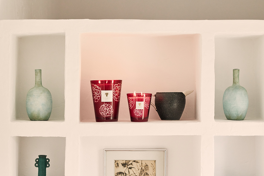 Collectible Roses ΚΕΡΙ ΑΡΩΜΑΤΙΚΟ, 35 cm, μπορντό