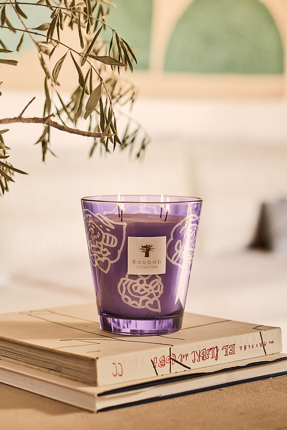 Collectible Roses Αρωματικό Κερί Dark Parma, 35 εκ