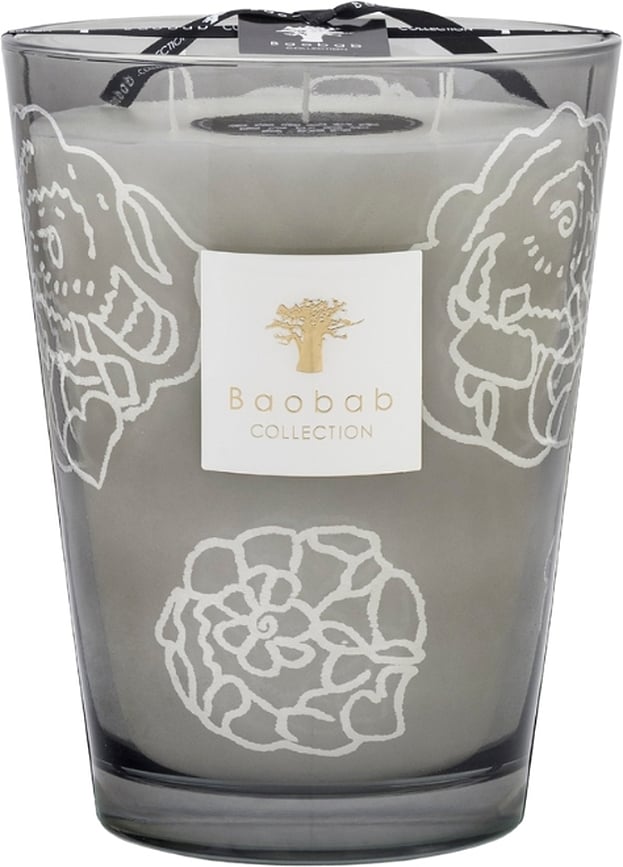 Collectible Roses Dišeča Sveča, 24 cm, siva