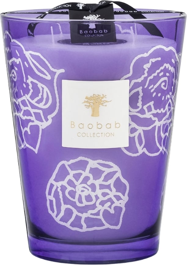 Collectible Roses Dišeča sveča, Dark Parma, 24 cm