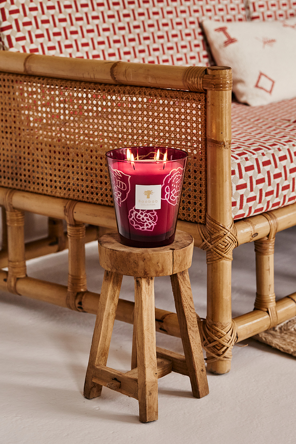 Collectible Roses Dišeča sveča, 35 cm, bordo