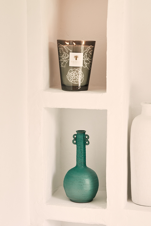 Collectible Roses Αρωματικό Κερί, 35 cm, γκρι