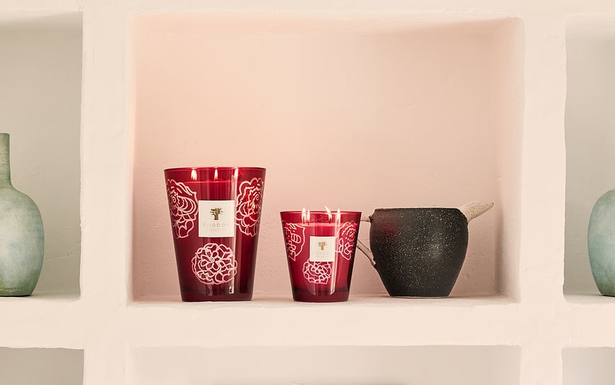 Collectible Roses Mirisna Svijeća bordo 35 cm