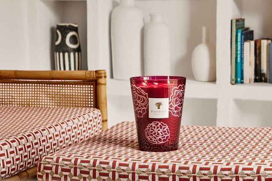 Collectible Roses Mirisna Svijeća bordo 35 cm