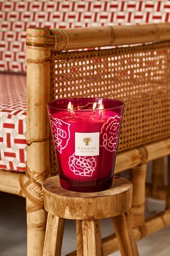 Collectible Roses Mirisna Svijeća bordo 35 cm