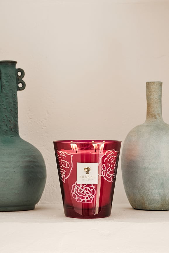 Collectible Roses Mirisna Svijeća bordo 35 cm