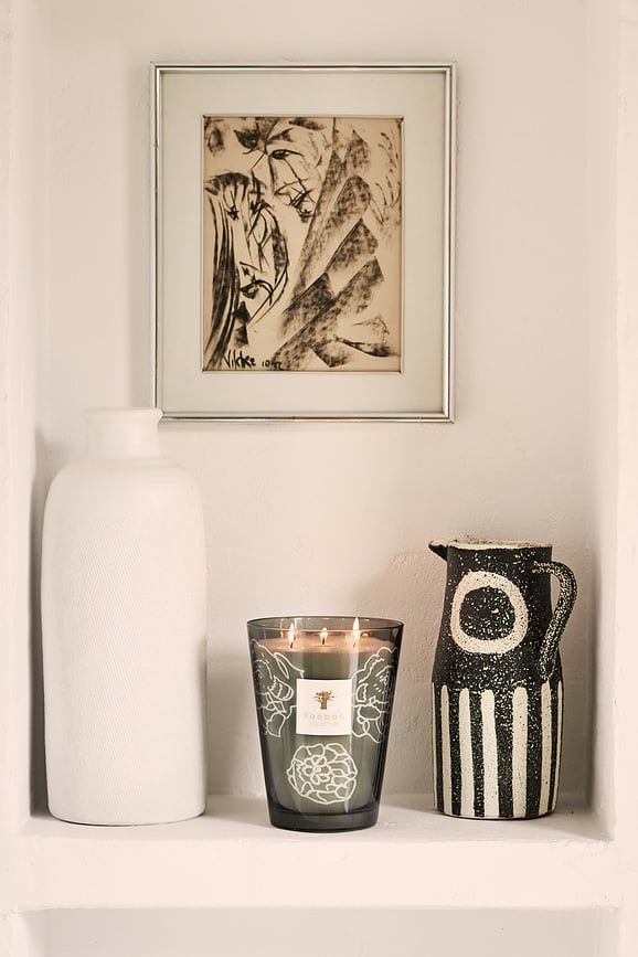 Collectible Roses Mirisna Svijeća 35 cm siva