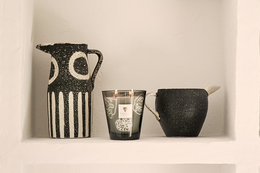 Collectible Roses Mirisna Svijeća 35 cm siva