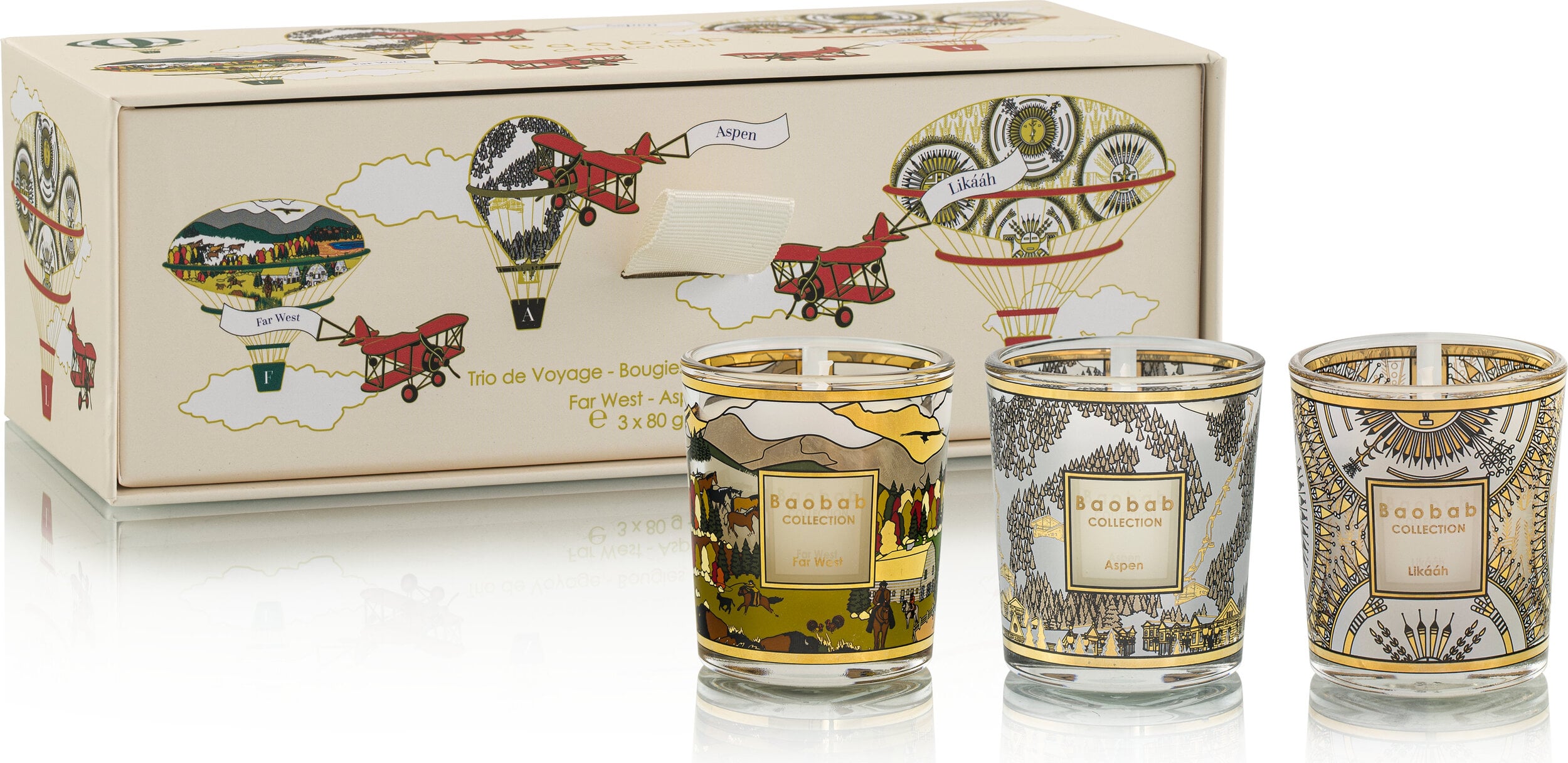 Duftkerzen Aspen, Likááh und Far West, 3 St.