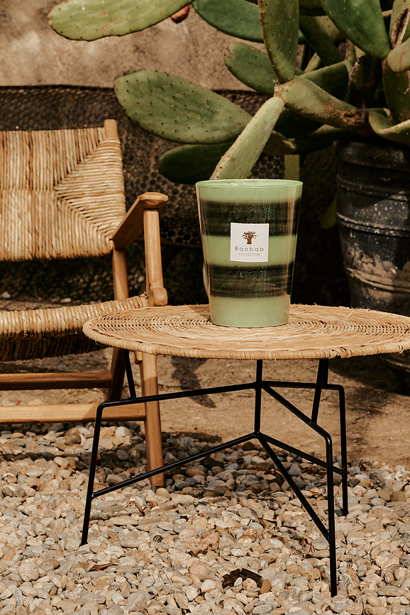 Elementos Gaïa Dišeča sveča, 35 cm, zelena