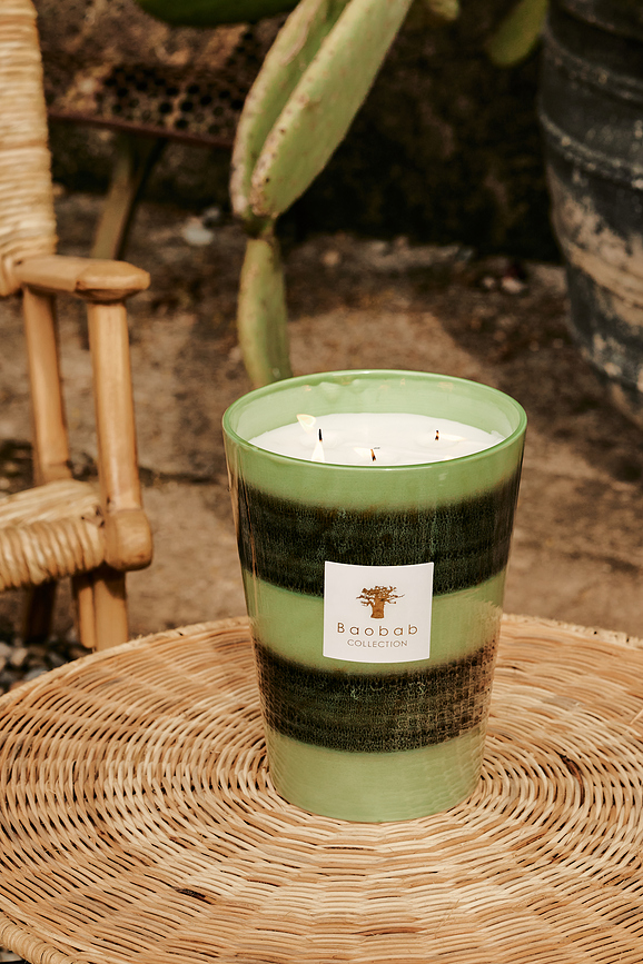 Elementos Gaïa Κερί Αρωματικό, 35 cm, πράσινο