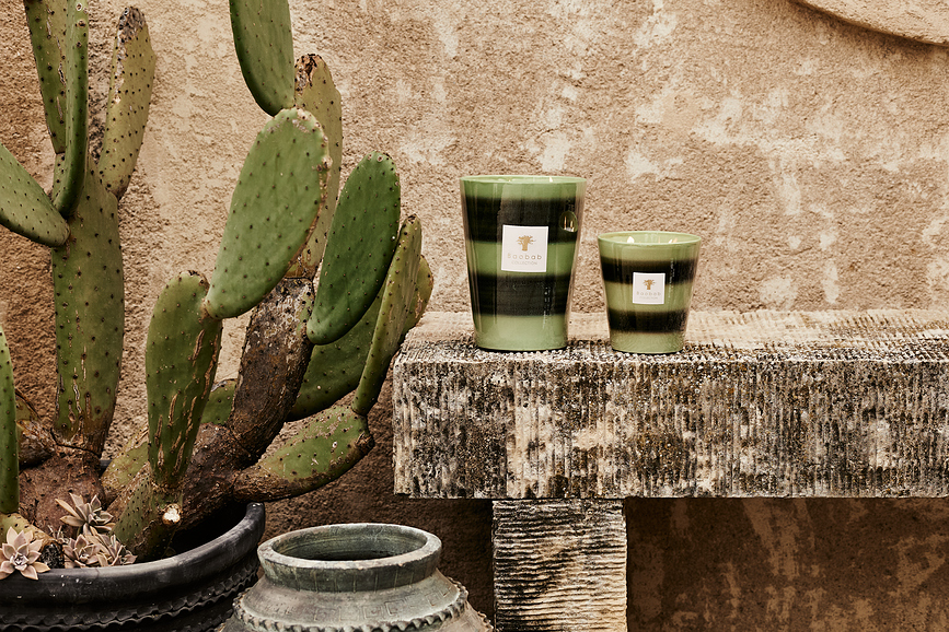 Elementos Gaïa Κερί Αρωματικό, 35 cm, πράσινο