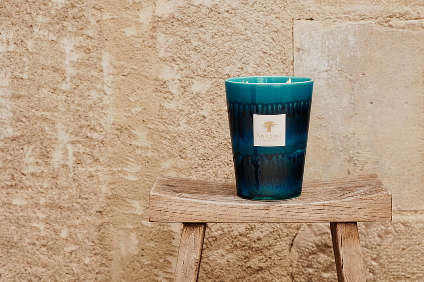 Elementos Oceanos Κερί Αρωματικό, 35 cm, μπλε