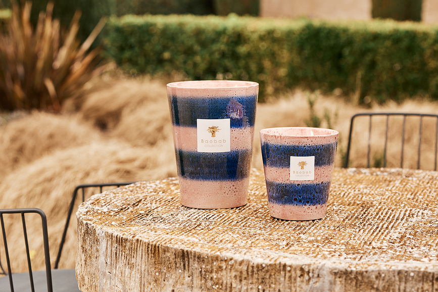 Elementos Téthys Dišeča sveča, 35 cm, roza