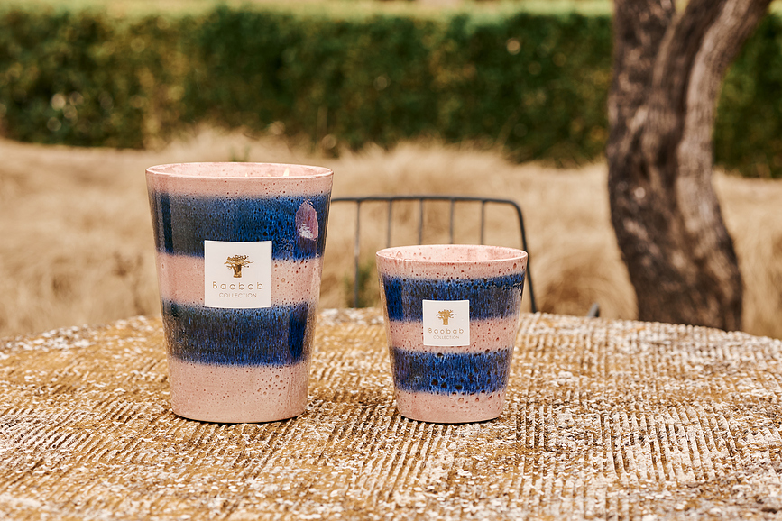 Elementos Téthys Dišeča sveča, 35 cm, roza