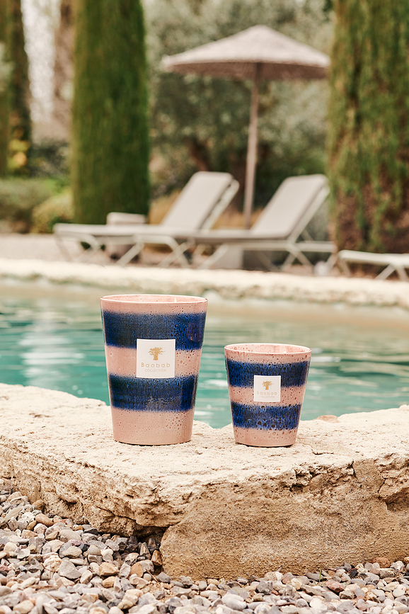 Elementos Téthys Dišeča sveča, 35 cm, roza