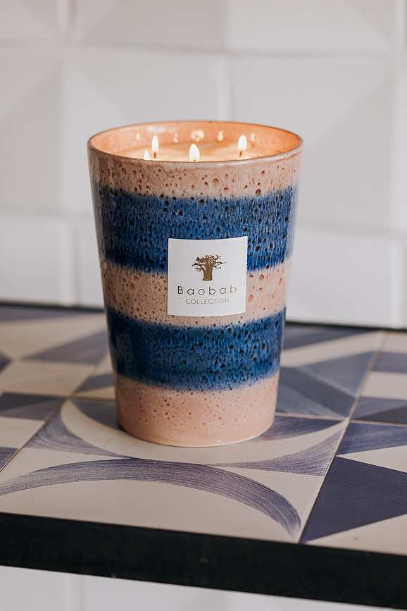 Elementos Téthys Κερί αρωματικό, 35 cm, ροζ