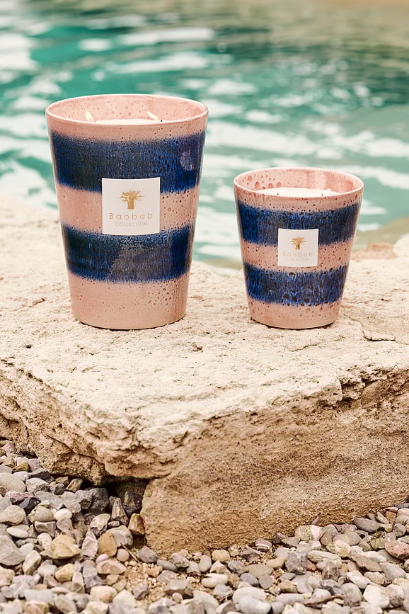 Elementos Téthys Mirisna Svijeća 35 cm ružičasta