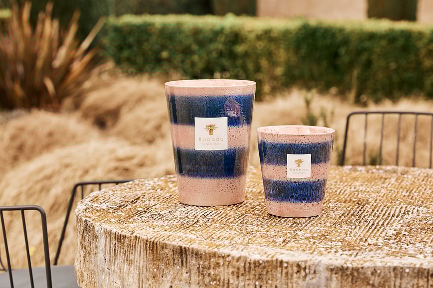 Elementos Téthys Mirisna Svijeća 35 cm ružičasta