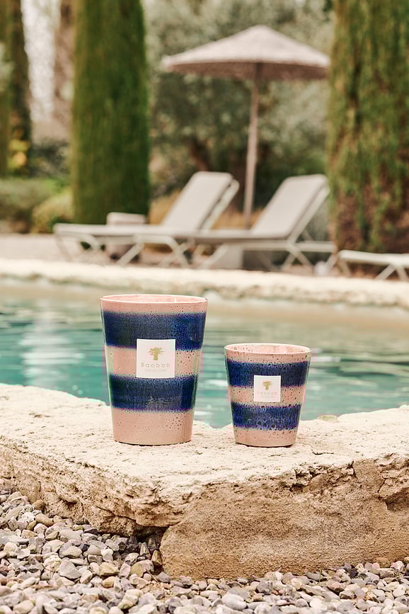 Elementos Téthys Mirisna Svijeća 35 cm ružičasta