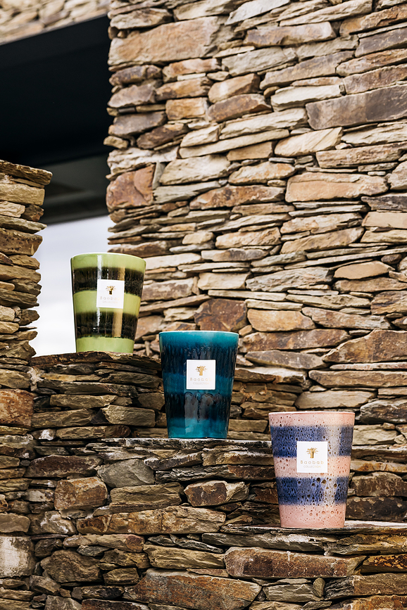 Elementos Téthys Mirisna Svijeća 35 cm ružičasta