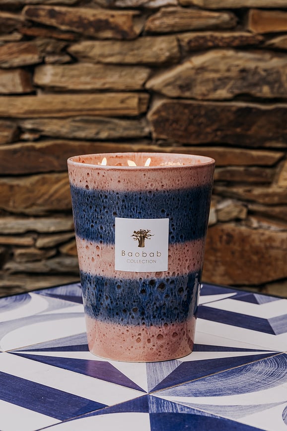 Elementos Téthys Mirisna Svijeća 35 cm ružičasta